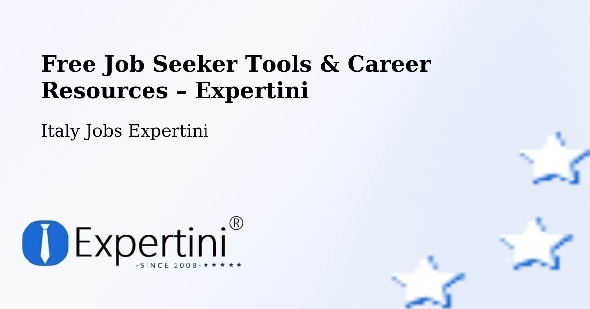 Free Job Seeker Tools & Career Resources – Dosolo - Dosolo, Italy Jobs Expertini
