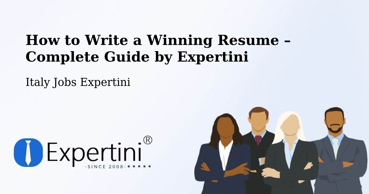 Resume Writing Guide for Job Seekers – Dosolo - Dosolo, Italy Jobs Expertini